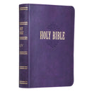 Purple Faux Leather Large Print Compact King James Version Bible