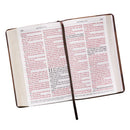 KJV Tan & Brown Faux Leather Standard Bible Giant Print Red Letter