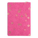 Be Still and Know That I Am God Floral Hot Pink Faux Leather Journal with Zipped Closure
