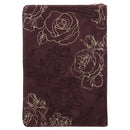 She Is Clothed with Strength and Dignity Burgundy Faux Leather Journal with Zipped Closure