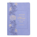 I Know the Plans I Have for You Purple Faux Leather Journal with Zipped Closure