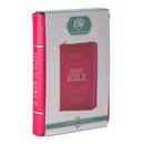 ESV Pink Faux Leather Compact Bible With Zip