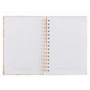 Peach Floral Spiral Journal Consider the Wildflowers  - Luke 12:27