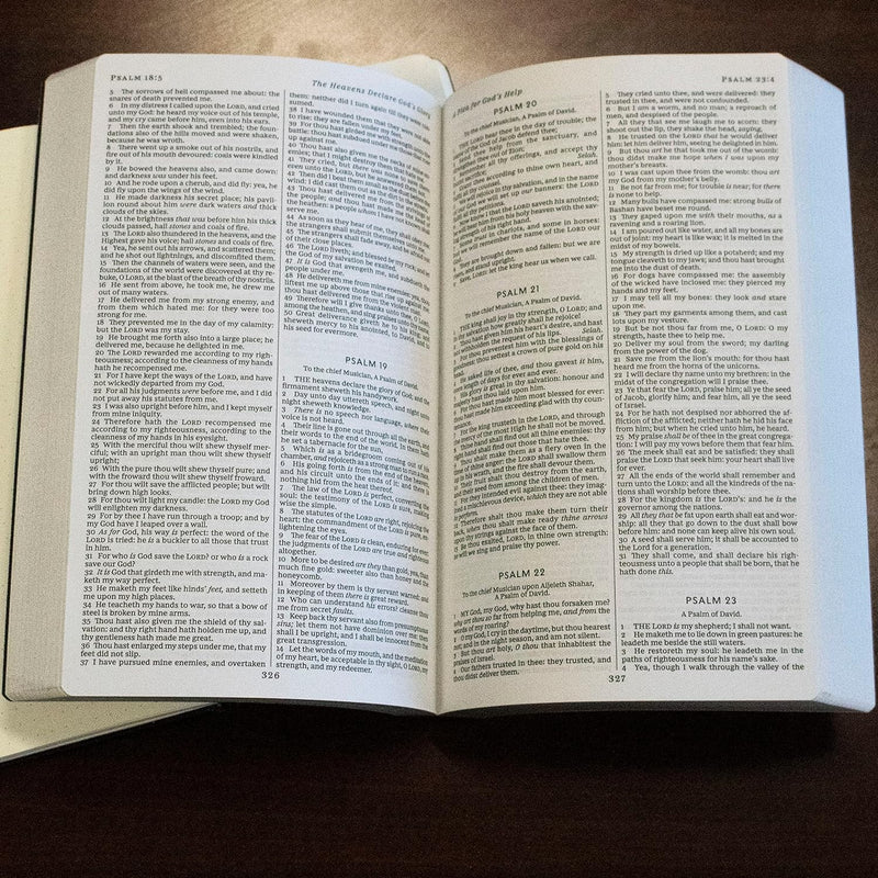 KJV COMFORT PRINT BIBLE PURPLE LEATHERLOOK