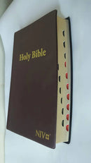 NIV THUMB INDEX LARGE PRINT NINYL COVER BROWN