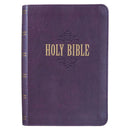 Purple Faux Leather Large Print Compact King James Version Bible
