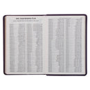 Purple Faux Leather Large Print Compact King James Version Bible