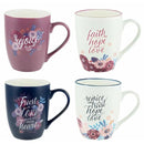 Rejoice Four Piece Ceramic Mug Set