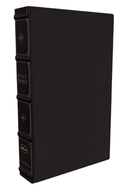 NKJV Compact Bible, Maclaren Series - Black LeatherSoft, Custom Imprinted