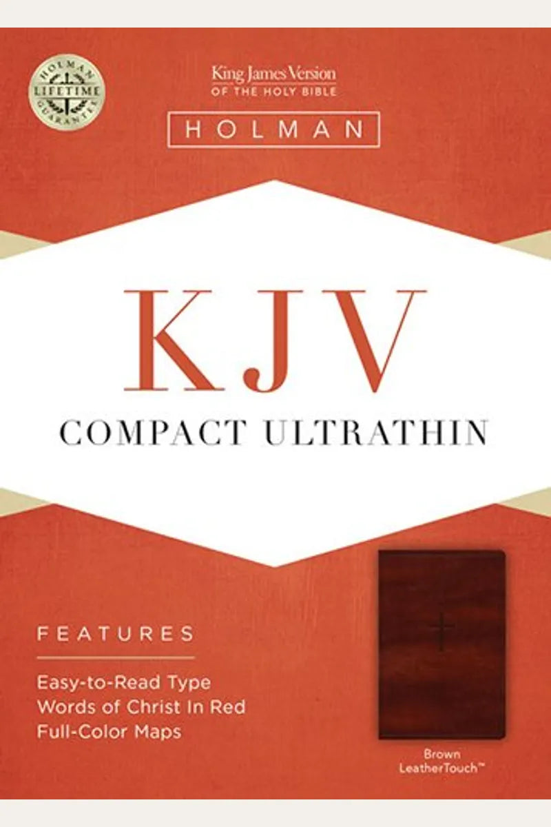 KJV COMPACT ULTRATHIN BIBLE, Black/Burgundy LeatherTouch Imitation Leather