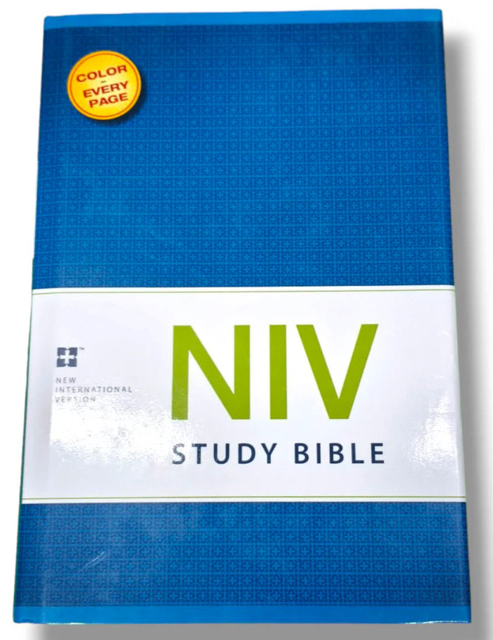 NIV Study Bible | Hard Cover | Large Print | With Related Picture's | New Edition