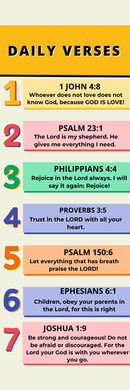 BOOKMARKS - DAILY VERSES