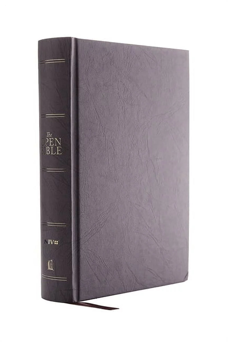 THE NIV, OPEN BIBLE, Hardcover, Gray, Red Letter, Comfort Print: Complete Reference System Hardcover