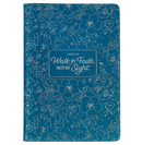 Journal With Zipped Closure - Walk By Faith, Not By Sight