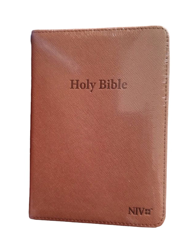 NIV TA MINI PU THUMB INDEX BROWN (Pocket size)