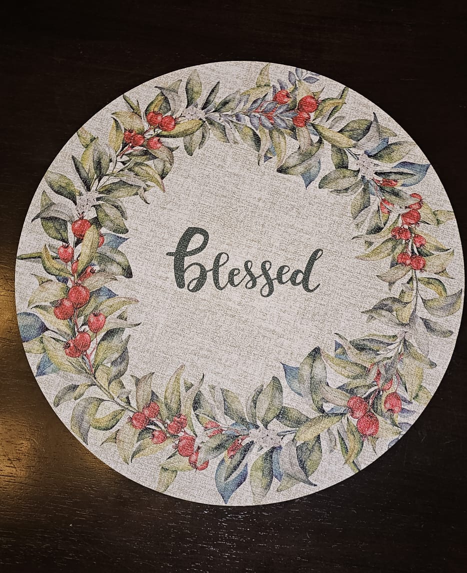 TABLE MAT- BLESSED