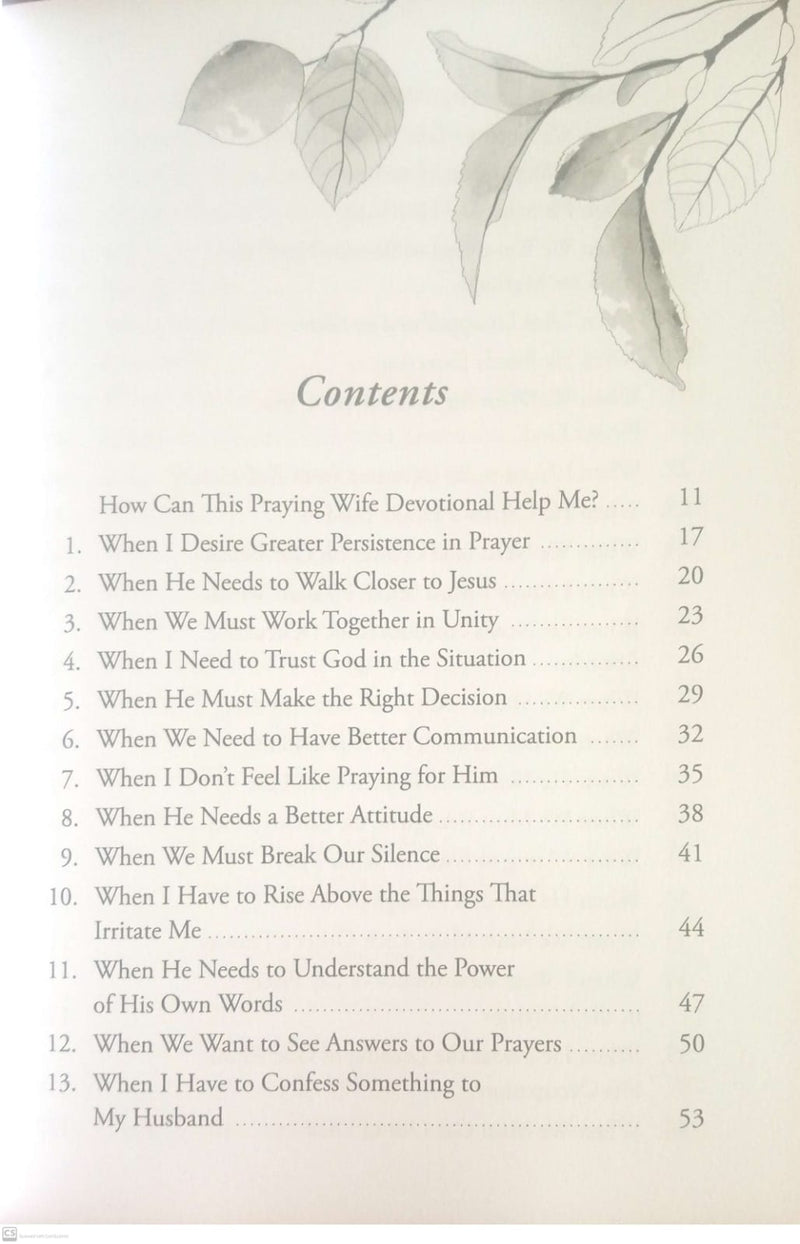 The Power of a Praying Wife Devotional