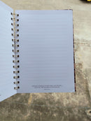 Journal Spiral-Bound Burgundy Floral with God Matt. 19:26