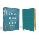 NIV, QUEST STUDY BIBLE, Personal Size, Leathersoft, Teal, Comfort Print: The Only Q and A Study Bible
