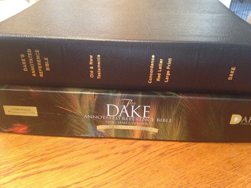 KJV Dake Annotated Reference Bible, Large Print, Bonded leather, Black