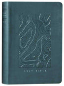 NLT Thinline Reference Bible Earthen Teal Blue Red Letter Filam