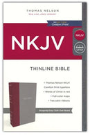 NKJV THINLINE BURG/GRAY
