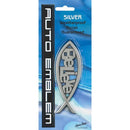 AUTO EMBLEM- FISH/BELIEVE SILVER