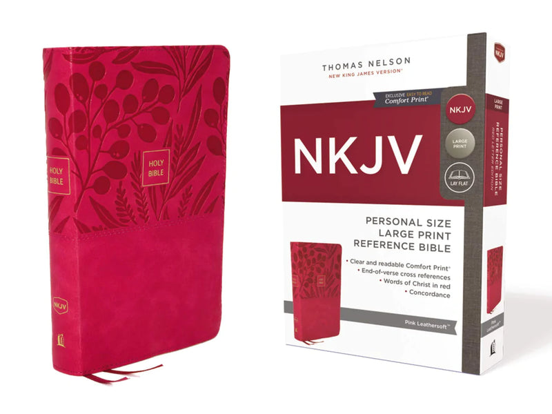 NKJV SIZE REF LP BIBLE PINK