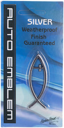 AUTO EMBLEM: CROSS SILVER