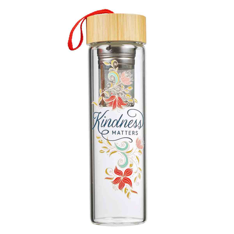 Water Bottle Glass-Kindness Matters