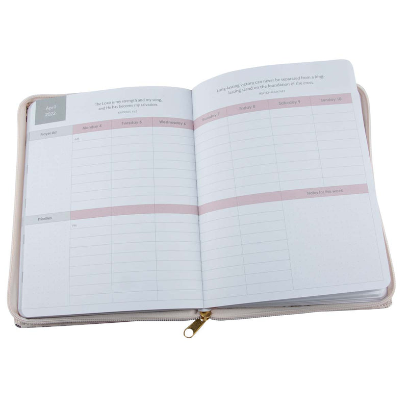 DAILY PLANNER WOMEN LARGE WHITE 2022