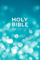 NIV LARGE PRINT BLUE HARDCOVER BIBLE