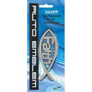 AUTO EMBLEM- FISH/FAITH SILVER