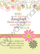 DAUGHTER'S FRAMED PLAQUE