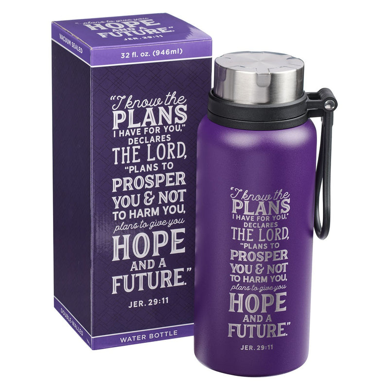 TRAVEL WATER BOTTLE- I KNOW THE PLANS
