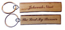 WOODEN KEYHOLDER- GOD'S NAMES