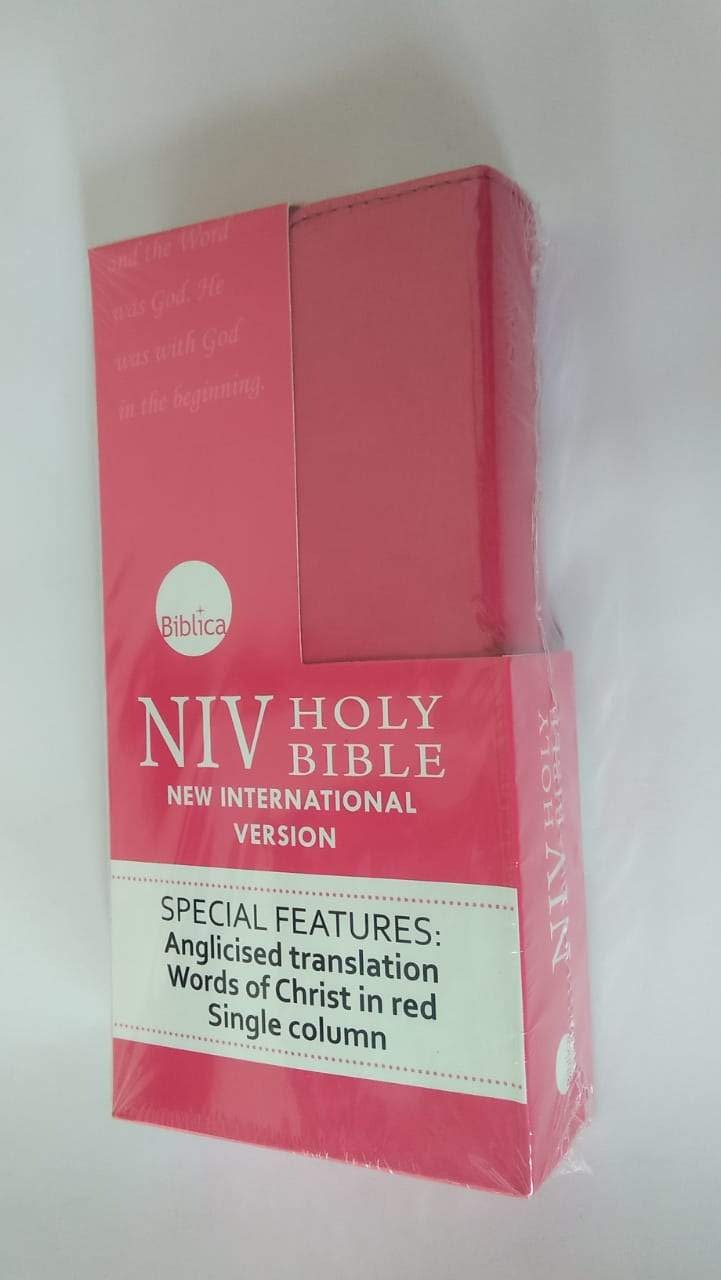 NIV TRIMLINE BIBLE PINK (Pocket Size) WITH A FLAP