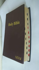 NIV THUMB INDEX LARGE PRINT FLEXI COVER BROWN