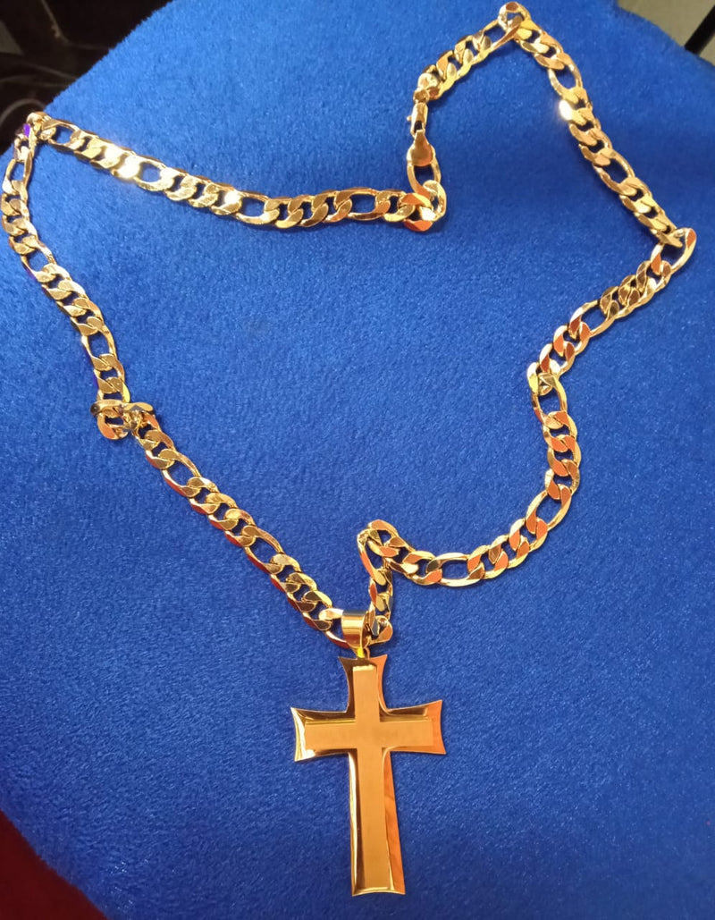 BISHOP CHAIN/CROSS- GOLDEN