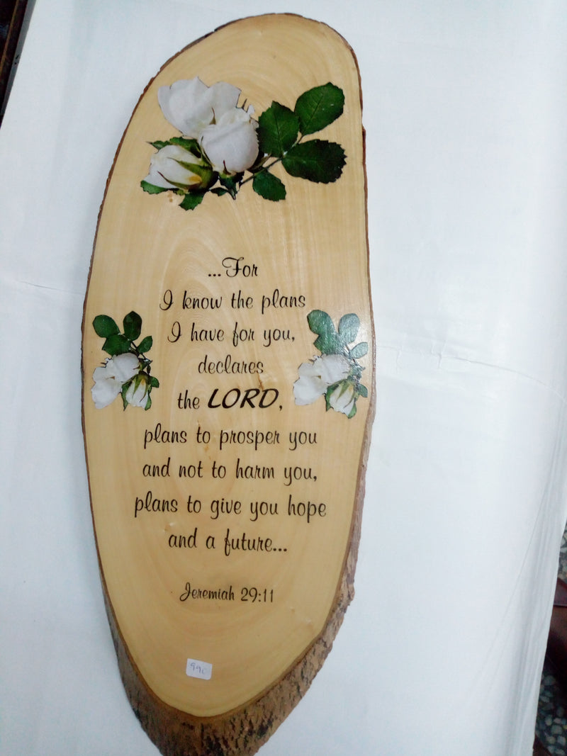 WALL PLAQUE WOODEN