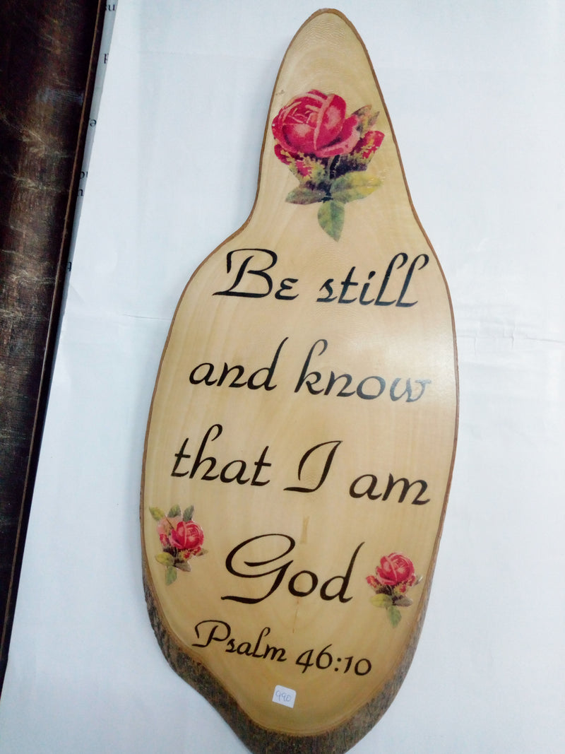 WALL PLAQUE WOODEN