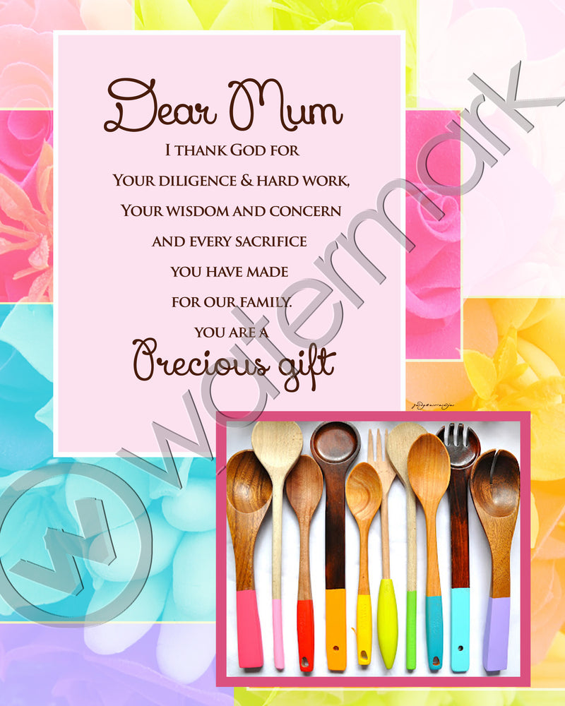 MOMS'  FRAMED PLAQUE