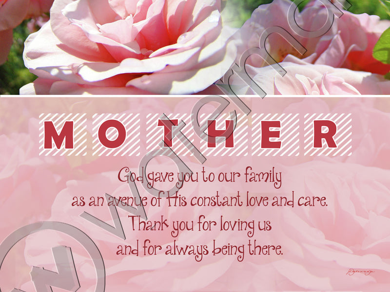 MOMS' FRAMED PLAQUE