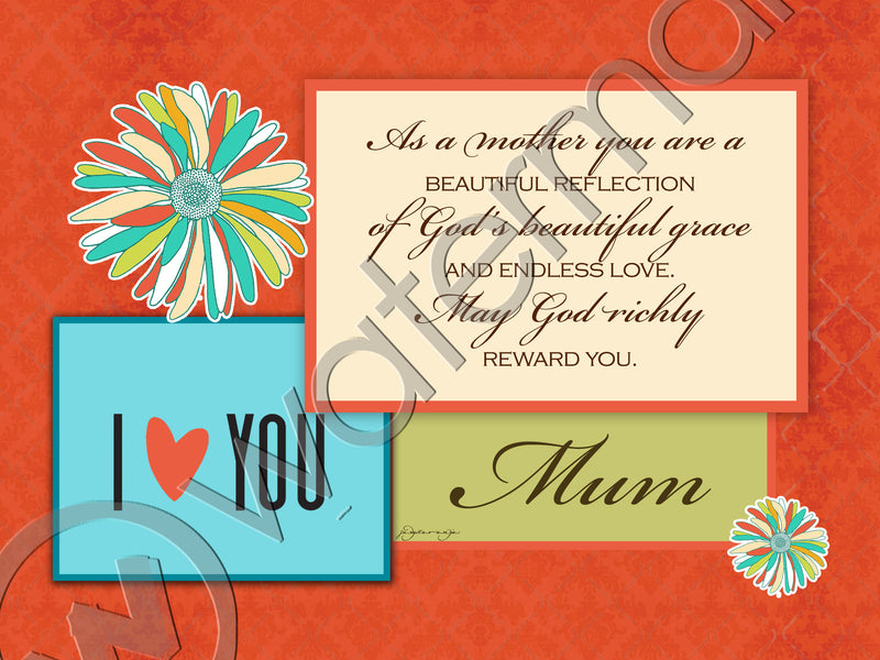 MOMS' FRAMED PLAQUE