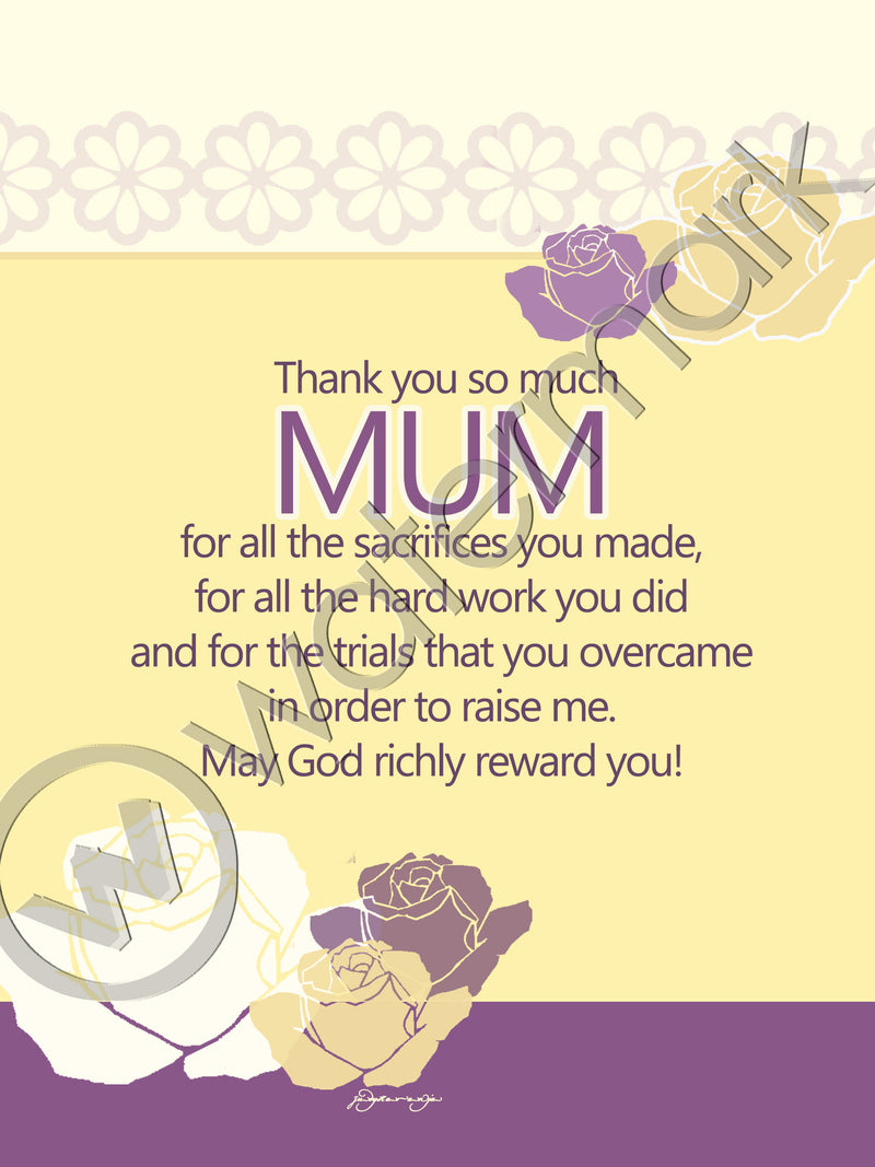MOMS' FRAMED PLAQUE