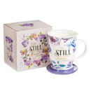 MUG600 / Be Still And Know-Mug With Lid