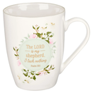 MUG/ The LORD Is My Shepherd White Ceramic Coffee Mug– Psalm 23:1