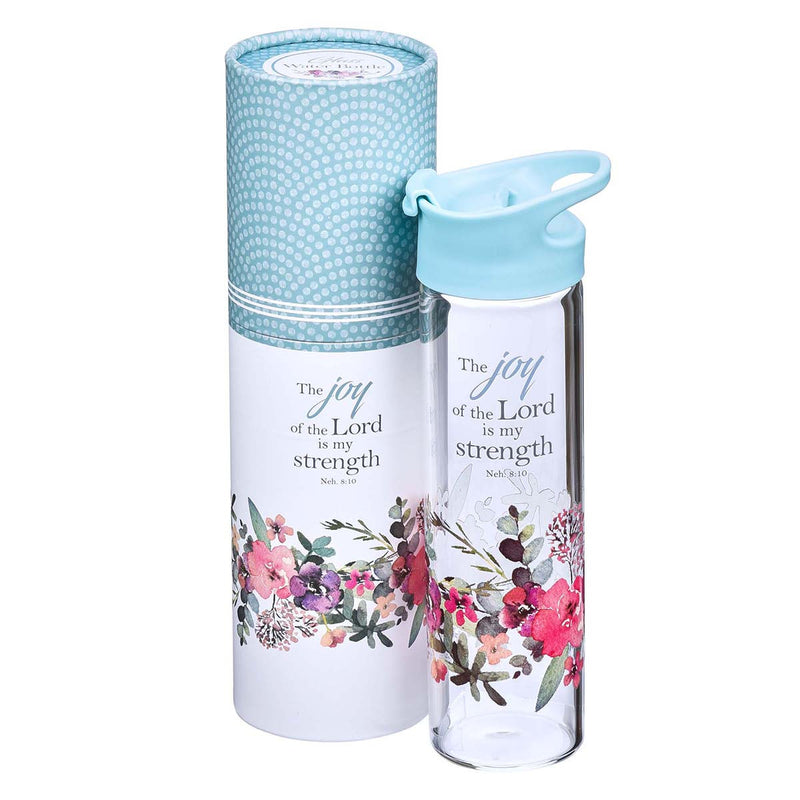 Water Bottle Glass-The Joy Of The Lord
