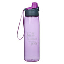 Water Bottle Plastic-Faith Bigger than Fear