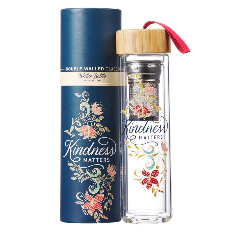 Water Bottle Glass-Kindness Matters